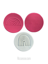 Load image into Gallery viewer, boho rainbow stamp fondant embosser multi rainbow debosser - wedding baby shower engagement birthday all 3