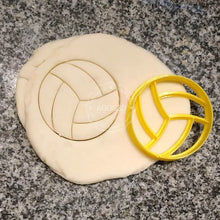 Load image into Gallery viewer, Ball Design Cookie Cutter Stamp soccer football basketball tennis netball volleyball pool ball