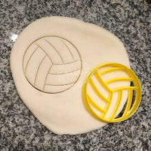 Load image into Gallery viewer, Ball Design Cookie Cutter Stamp soccer football basketball tennis netball volleyball pool ball