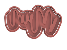 Load image into Gallery viewer, mum cookie cutter and stamp set - happy mother's day cutter and stamp - arch cutter mum