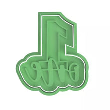 Load image into Gallery viewer, birthday anniversary number cookie cutter letter combined embosser debosser 1-10 1 / embosser