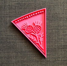Load image into Gallery viewer, pizza floral cookie cutter and embosser - pizza pan bread - mother's day, wedding, baby shower and birthday