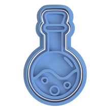 Load image into Gallery viewer, Halloween Cookie Fondant Cutter Stamp Skull Pumpkin Grave eyeball Mummy Candy Ghost Flask Cauldion