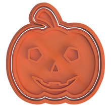 Load image into Gallery viewer, Halloween Cookie Fondant Cutter Stamp Skull Pumpkin Grave eyeball Mummy Candy Ghost Flask Cauldion
