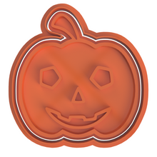 Load image into Gallery viewer, Halloween Cookie Fondant Cutter Stamp Skull Pumpkin Grave eyeball Mummy Candy Ghost Flask Cauldion