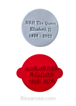 Load image into Gallery viewer, Queen Cookie Stamp HRH The Queen Crown Elizabeth II