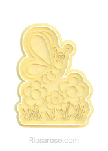Load image into Gallery viewer, Garden Animals Cookie Cutter Stamp Caterpillar Butterfly Bugs
