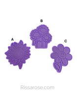 Load image into Gallery viewer, Sunflower Cookie Cutter Stamp Bundle Mother's day