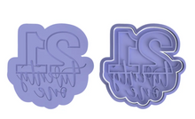 Load image into Gallery viewer, number cookie cutter letter combined birthday anniversary embosser 21 30 40 50 60 70 80 21 / cutter with embosser