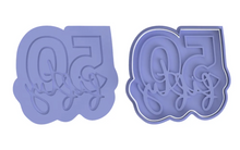 Load image into Gallery viewer, number cookie cutter letter combined birthday anniversary embosser 21 30 40 50 60 70 80