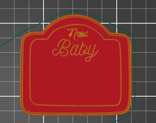 Load image into Gallery viewer, Baby Shower Elements Cookie Cutter Stamp Dummy Feeding Bottle Stork Duck Pin Rainbow Bib
