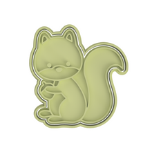 Load image into Gallery viewer, woodland theme animals - rabbit, bear, fox, raccoon and squirrel squirrel