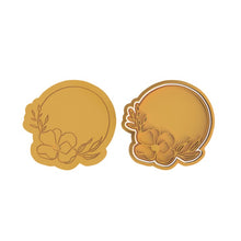 Load image into Gallery viewer, poppy frame cookie cutter and embosser - wreath frame - anzac day least forget