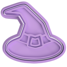 Load image into Gallery viewer, Halloween Cookie Fondant Cutter Stamp Skull Pumpkin Grave eyeball Mummy Candy Ghost Flask Cauldion