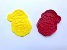 Load image into Gallery viewer, christmas bubble snowman father xmas holly leaf cookie cutter stamp fondant embosser father christmas