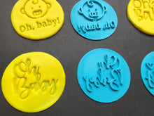 Load image into Gallery viewer, stylish oh baby cookie stamp fondant embosser cake decoration baby shower