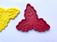 Load image into Gallery viewer, christmas bubble snowman father xmas holly leaf cookie cutter stamp fondant embosser