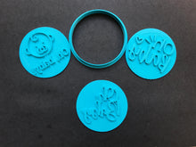 Load image into Gallery viewer, stylish oh baby cookie stamp fondant embosser cake decoration baby shower