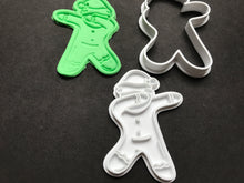Load image into Gallery viewer, aussie christmas cookie cutters father xmas gingerbread man dab koala kookaburra kangaroo cookie stamp fondant embosser