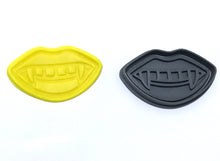 Load image into Gallery viewer, halloween cookie fondant cutter stamp dracula skull pumpkin grave vampire teeth witch hat vampire teeth