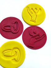 Load image into Gallery viewer, engagement cookie stamps diamond rings engaged love heart fondant embosser proposal hand
