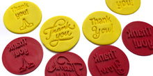 Load image into Gallery viewer, stylish thank you cookie stamp fondant embosser cake decoration thanksgiving
