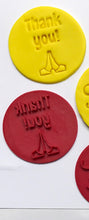 Load image into Gallery viewer, stylish thank you cookie stamp fondant embosser cake decoration thanksgiving with hand