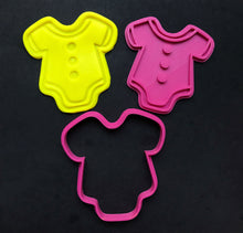 Load image into Gallery viewer, baby items cookie cutters stamps dummy rattle pram romper suit milk bottle fondant embosser romper suit