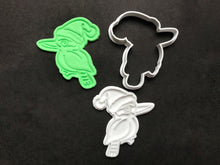 Load image into Gallery viewer, aussie christmas cookie cutters father xmas gingerbread man dab koala kookaburra kangaroo cookie stamp fondant embosser kookaburra