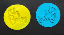 Load image into Gallery viewer, happy birthday thank you oh babay merry christmas cookie stamp fondant package biscuit pastry cutter fondant mold baking tools