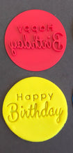 Load image into Gallery viewer, happy birthday thank you oh babay merry christmas cookie stamp fondant package biscuit pastry cutter fondant mold baking tools