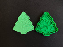 Load image into Gallery viewer, christmas tree gingerbread man candy cane bells sant on sleigh merry christmas sock christmas tree