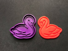 Load image into Gallery viewer, swan cookie cutters and stamps swam 2
