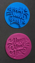Load image into Gallery viewer, happy new year cookie fondant stamps embosse wine glass chin chin 2021 fireworks celebrition mold baking mould diy bakeware tool firework