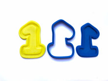 Load image into Gallery viewer, number one 1st birthday cookie cutter and stamp fondant embosser cake decoration baby shower