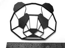 Load image into Gallery viewer, geometric panda wall art 3d printed laying panda panda face wall decor housewarming gift nursery room deco baby showe gift kids room deco