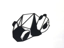 Load image into Gallery viewer, geometric panda wall art 3d printed laying panda panda face wall decor housewarming gift nursery room deco baby showe gift kids room deco