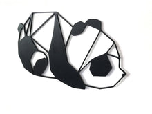 Load image into Gallery viewer, geometric panda wall art 3d printed laying panda panda face wall decor housewarming gift nursery room deco baby showe gift kids room deco
