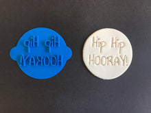Load image into Gallery viewer, hip hip hooray cookie stamp birthday