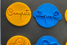 Load image into Gallery viewer, cookie stamps package - congrats happy birthday oh baby thank you *easy lifting ears*