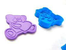 Load image into Gallery viewer, valentine's day cookie cutter stamp love rose key lock bear heart fondant embosser