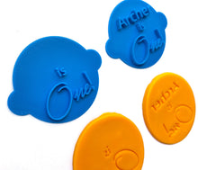 Load image into Gallery viewer, is one cookie stamp 1st birthday personalised cookie fondant embosser cake decoration baby birthday