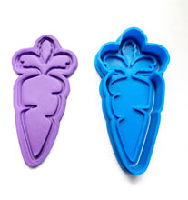 Load image into Gallery viewer, easter cookie cutter - rabbit ears, eggs, carrot, church and cross carrot