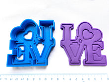 Load image into Gallery viewer, valentine's day cookie cutter stamp love rose key lock bear heart fondant embosser love