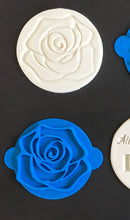 Load image into Gallery viewer, happy valentine's day rose all i need is love cookie stamps fondant embosser cake decoration rose