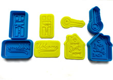Load image into Gallery viewer, house home sweet home cookie cutter stamp key door welcome mat - house warming cookie