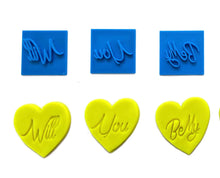 Load image into Gallery viewer, proposal cookie stamp - will you be my flower girl or add your own words