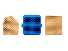 Load image into Gallery viewer, brick rock pebble stone texture cookie stamp clay stamp fondant embosser brick pattern
