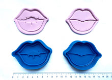 Load image into Gallery viewer, lips cookie cutter stamp love valentine's day mother's day fondant embosser cake decoration