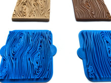 Load image into Gallery viewer, wooden texture cookie stamp woodgrain clay stamp wood pattern fondant embosser